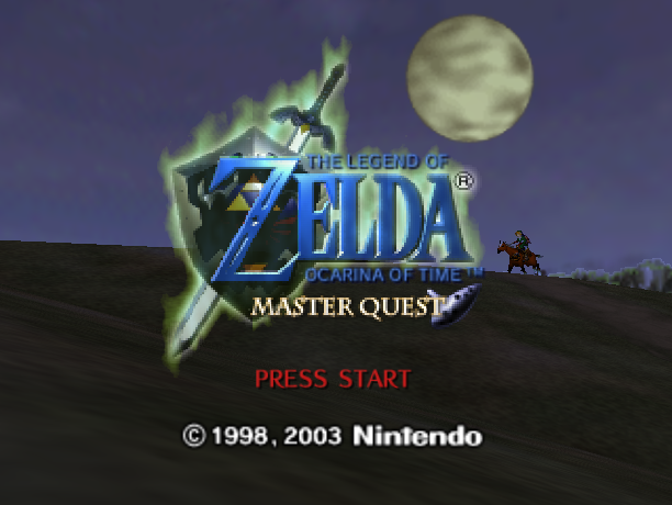 The Legend of Zelda: Ocarina of Time - Master Quest Title Screen